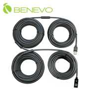 50米 單埠主動式USB 2.0 訊號增益延長線，附專用電源供應器