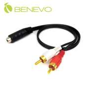 雙RCA公轉3.5MM立體聲音源連接短線