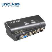 【UNICLASS】AH-02 2埠 掌上薄型VGA USB電腦切換器