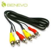 1.2M 一般型AV端子三對三連接線(紅/白/黃)