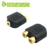 3.5mm立體聲(母)轉雙RCA(母)音源轉接頭