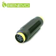 鍍金版4針S端子母對母轉接頭/對接頭/中繼頭