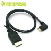 Mini HDMI右彎轉HDMI影音連接線