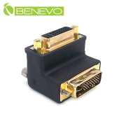 上彎型 DVI-I(公)轉DVI-I(母)訊號轉接頭