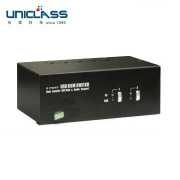 【UNICLASS】AH-502V 2埠雙螢幕VGA USB KVM電腦切換器