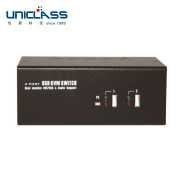 【UNICLASS】AD-502D 2埠雙螢幕DVI USB KVM電腦切換器