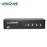 【UNICLASS】AH-504V 4埠雙螢幕VGA USB KVM電腦切換器