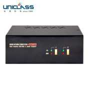 【UNICLASS】AL-502V 2埠Dual-Link雙螢幕DVI/VGA USB KVM切換器