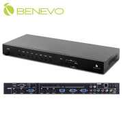專業型 8進3出 HDMI/VGA/色差整合切換升頻器，支援HDMI/VGA/色差/AV影音輸入