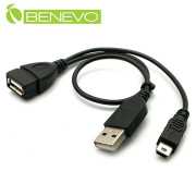 Mini USB OTG連接短線，可外接USB電源