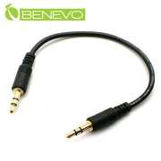 20cm 鍍金接頭3.5mm立體聲連接線/AUX對錄線