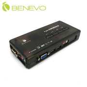 桌上型 4埠USB VGA KVM多電腦切換器(含音效)