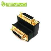 上彎型 DVI-I 母對母轉接頭