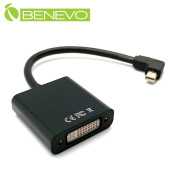 左彎型 Mini DP公轉DVI母訊號轉換器