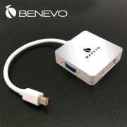 方塊型 三合一 Mini DP 轉 VGA, HDMI & DVI轉換器