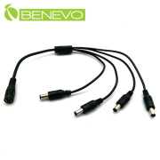 DC電源線一分四短線(外徑約5.5mm，內徑約2.5mm)