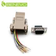 DIY型 RS232/DB9公頭轉RJ45母轉接頭