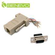 DIY型 RS232/DB9母頭轉RJ45母轉接頭