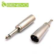 XLR(Cannon接頭)公頭轉6.3MM公頭 非平衡式音訊轉接頭