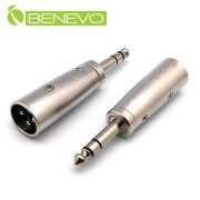 XLR(Cannon接頭)公頭轉6.3MM公頭 平衡式音訊轉接頭