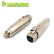 RCA/AV母頭轉XLR(Cannon接頭)母頭 轉接頭