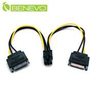 雙SATA 15PIN轉方形6PIN顯卡電源轉接線