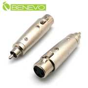 RCA/AV公頭轉XLR(Cannon接頭)母頭 轉接頭