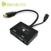 HDMI轉HDMI+VGA雙輸出影音分配器