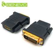 鍍金版 HDMI(母)轉DVI-D(公)鍍金轉接頭