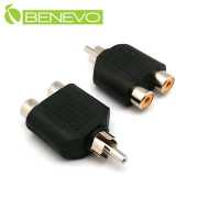 RCA梅花(公)轉雙RCA梅花(母)頭轉接頭