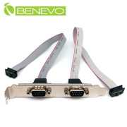 擋板型 25cm 主機板雙串列/COM埠外接連接線