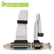 擋板型 25cm 主機板串列埠(DB9)與並列埠(DB25)外接連接線