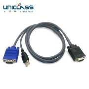 【UNICLASS】CAB-2065 1.8M USB+VGA特定KVM整合型連接線