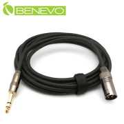 專業級 5米 6.3MM TRS公頭轉XLR(Cannon接頭)公頭 平衡式音訊連接線