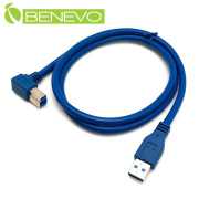 左彎型 1米 USB3.0 A(公)轉B公(M)高隔離連接線