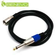 1.5米 6.3MM公頭轉XLR(Cannon接頭)公頭 非平衡式音訊連接線