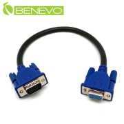 30cm VGA高品質延長線(公對母, 3+8滿芯接點, 20276)