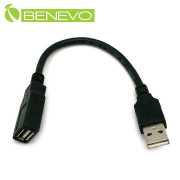 20cm USB2.0公對母延長短線，全遮蔽加強供電