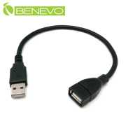 可彎型 30cm USB2.0公對母訊號延長線