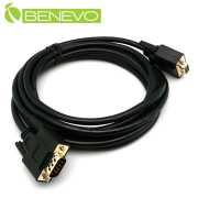 專業交叉型 3M 公對母鍍金接頭RS232串列埠訊號連接線