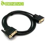 專業交叉型 1.5M 公對母鍍金接頭RS232串列埠訊號連接線