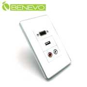 嵌入面板型 VGA+USB2.0+紅白L/R聲音插座