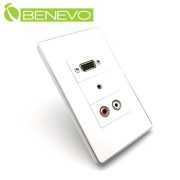 嵌入面板型 VGA+3.5mm立體聲+紅白L/R聲音插座