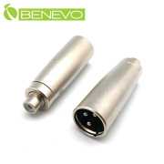 RCA/AV母頭轉XLR(Cannon接頭)公頭 轉接頭