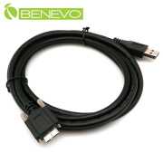 可鎖型 2米 USB3.0 A(公)對Micro USB3.0(公)訊號連接線