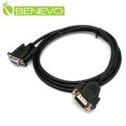 1.5M 遮蔽型RS232/Serial串列埠延長線(公對母/公頭具螺母)