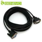 8M 遮蔽型RS232/Serial串列埠延長線(公對母/公頭具螺母)