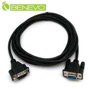 3.5M 遮蔽型RS232/Serial串列埠延長線(公對母/公頭具螺母)