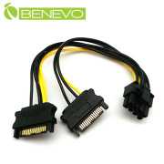 20cm 雙SATA轉顯示卡8PIN電源轉接線
