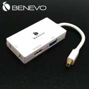 4K版 三合一 Mini DP V1.2轉 VGA, HDMI & DVI轉換器